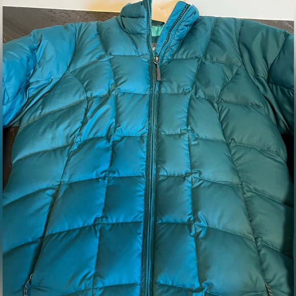 Eddie Bauer Teal Puffer Coat - Picture 2 of 6